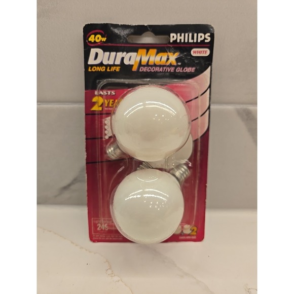 Philips‎ DuraMax 40w white decorative globe